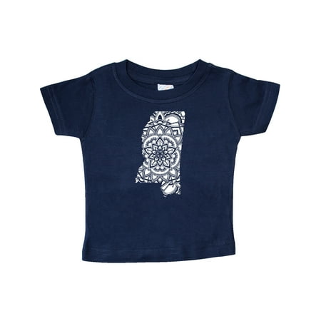 

Inktastic Mississippi Silhouette Mandala Gift Baby Boy or Baby Girl T-Shirt