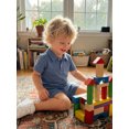thumbnail image 5 of BemeyourBBs Toddler Baby Boy Summer Clothes Infant Baby Boy 2 Pieces Outfit Cotton Short Sleeve Solid Color Lapel Collared Shirt Tops and Shorts Set, 5 of 9