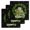 Black, variant on St Patrick's Day Kitchen Dish Towels for Drying Dishes Set of 3, Shamrock Leaf Coffee Cups Books Dark Green Waffle Weave Microfiber Hand Tea Bathroom Towels Quick Dry & Absorbent Towel 15.7x23.6