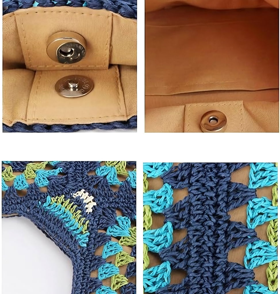 Straw Hobo Bags for Women Vintage Shoulder Bag Everything Tote Bag Designer Beach Bag Holiday Work Everyday Summer