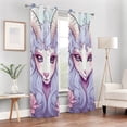 thumbnail image 6 of Goat Head Roses Flowers Blackout Curtain Panels Drapes Privacy Assured with Light Filtering Curtains for Living room Bedroom Bathroom Window, 6 of 6