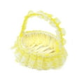 thumbnail image 4 of FVDPWYE Flower basket for weddings, woven baskets, portable, beautiful basket for flower Yellow, 4 of 9