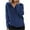 Blue, variant on IROINNID Long Cardigans for Women Autumn Winter Striped Thread Coat Loose Knit Zipper Cardigan Long Sleeve Lapel Cardigan Tops,Khaki