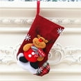 thumbnail image 4 of 4 Pack Christmas Candy Gift Stocking, Medium Xmas Decorative Stocking Set Santa, Snowman Reindeer Bear for Fireplace Decoration Gift Bag Ornaments, 4 of 9