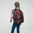 thumbnail image 5 of Honeii Lone Rider Under Red Sky Print Lightweight Backpacks,Carry on Backpack,Durable Backpack for School, Work & Travel, 5 of 7