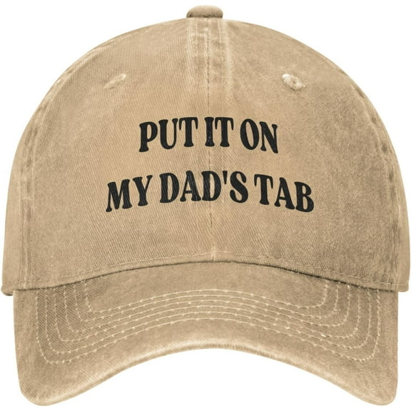 Put It On My Dad's Tab Hat I Love My Day Hat for Men Women Funny Gifts Vintage Baseball Cap Trucker Hats