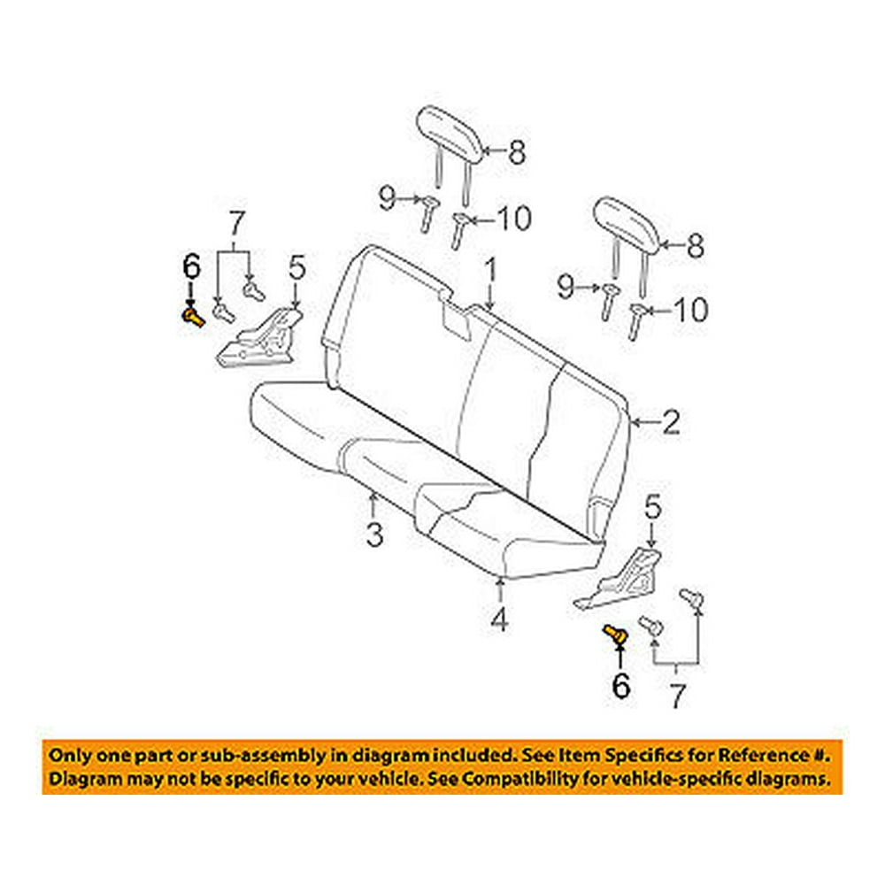 Dodge CHRYSLER OEM 0508 Ram 1500 Rear SeatMount Bolt 5142386AA