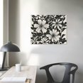 thumbnail image 4 of Orinice  Boho Black Abstract Flowers Wall Art Poster Prints  Botanical Wall Art, Vintage Botanical Artwork Prints Posters Wall Decor, Bohemian Floral Prints for Home Living 16x12in, 4 of 6