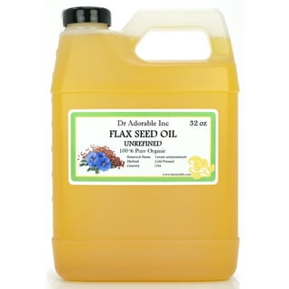 Cal's Aceite de lino, orgánico puro esencial, aceite de linaza prensado en  frío sin refinar, 32 onzas