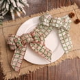 thumbnail image 5 of Wedding Velvet Bow Spring Summer Winter Christmas Tree Decorating Wreath Glitter Bow Decoration 9 in, 5 of 7