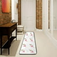 thumbnail image 3 of SKYSONIC 2'X6' Watercolor Hummingbird Flower Runner Rug with Rubber Backing, Spring Summer Bird Non Slip Entryway Rug Runner Washable Soft Area Rug Carpet for Hallway Bedroom Kitchen Decor, 3 of 6