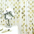 thumbnail image 6 of Balsa Circle Metallic Champagne Round 6 feet Foil Tassels Fringe Backdrop Curtains Party, 6 of 8
