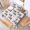 thumbnail image 2 of Boston Terrier Puppy Dog Square Tablecloth,Waterproof Square Table Cover,Wipeable Spillproof Washable Table Cover for Home Kitchen Party Decor 52"x52"(132x132cm), 2 of 6