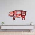 thumbnail image 3 of Handmadetneonsign Pig Cuts Metal Sign, Pork Butcher Metal Light, Pig Butcher Shop Wall Decor, Pig Sign 67332, 3 of 4