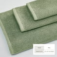 thumbnail image 4 of Great Bay Home Quick Dry Loop Textured 12-Pack Washcloth Set, 13" x 13", Eucalyptus, 4 of 6