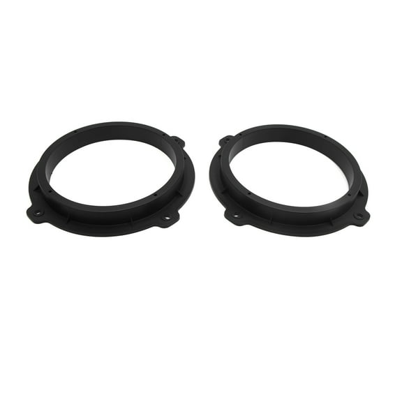 Unique Bargains 2pcs Black 6.5" Car Speaker Mounting Spacer Adaptor Rings for 2012 IX35