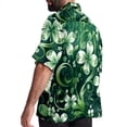 thumbnail image 3 of Saint Patrick's Day Men's Short Sleeve Hawaiian Beach Shirts, Casual Printed Button Down Spread Collar Tops, Summer Unisex Style, 3 of 6