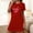 Red, variant on Sakmal Moomoo Nightgownss Women Cute Short Sleeve Valentines Love Sleepwear Knee Length Heart Print Womens Nightgown L