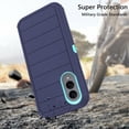 thumbnail image 7 of Compatible with Samsung Galaxy S25 Edge 5G Phone Case Hybrid Rugged Shockproof Hard Protective Drop Proof Full Body Heavy Duty Mobile Cell Cover for S25Edge 25S S 25 25Edge 6.66 2025 Women Men Blue, 7 of 7