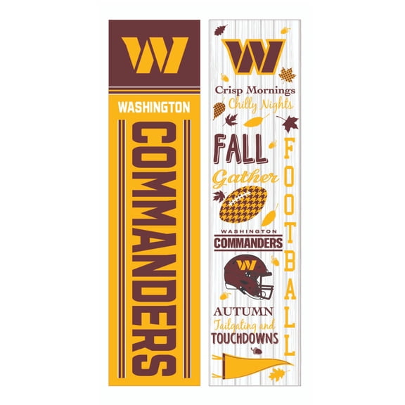Washington Commanders 47" Double Sided Fall Leaner Fan Sign
