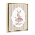 thumbnail image 2 of Stupell Industries Cottage Woodland Dancer Bunny Gold Floating Frame Canvas Art, 25 x 31, by Christine Simpson Art, 2 of 8