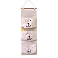 thumbnail image 5 of Bolsa de almacenamiento para colgar en la pared, organizador para estética de dormitorio, impermeable, sobre la puerta, organizador de armario con control remoto, 3 uds., 5 of 5