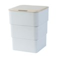 thumbnail image 2 of Foldable Smart Trash Can with Lid Large Capacity Automatic Motion Sensor Garbage White, 2 of 9