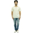 thumbnail image 7 of Atasi Men's Short Off White Kurta Cotton Casual Shirt Ethnic Tunic-XXX-Large, 7 of 7