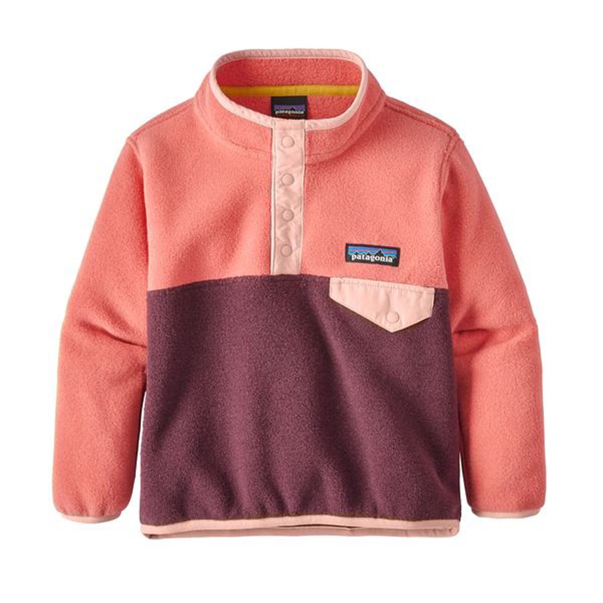 Patagonia Baby LW Synch Snap-T Pullover Dark Currant 3T - Walmart.com
