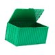 thumbnail image 3 of Estuche de almacenamiento de contenedor de carga en miniatura con tapa y soporte único de gran capacidad. Verde, 3 of 9