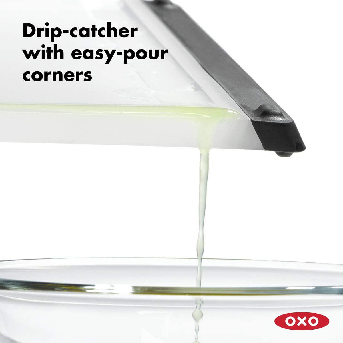 OXO Good Grips Non Slip Kitchen Double Sided Carving and Cutting Board,  Clear 