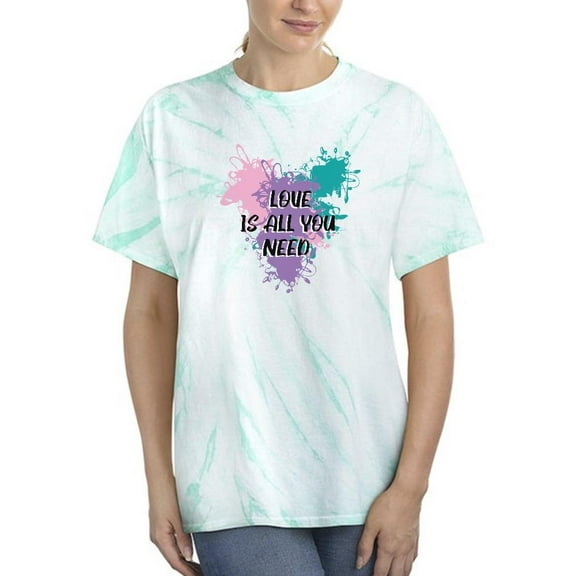 Love Is All Splash Paint Art Tie Dye Cyclone Women -Image by Shutterstock, Female XX-Large