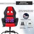 thumbnail image 6 of BestOffice Executive Chair with Lumbar Support & Adjustable Height, 250 lb. Capacity,Red, 6 of 7