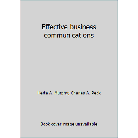 Effective business communications [Hardcover - Used]