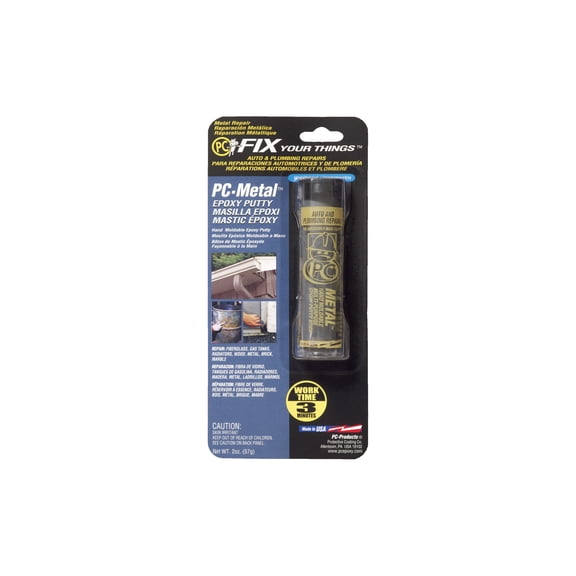 Protective Coating PC Products 025550 2 Oz Gray Metal Putty Epoxy — Residential Use, Standard Application