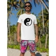 thumbnail image 2 of Yin Yang Brush Style Logo T-Shirt Men -Image by Shutterstock, Male x-Large, 2 of 4