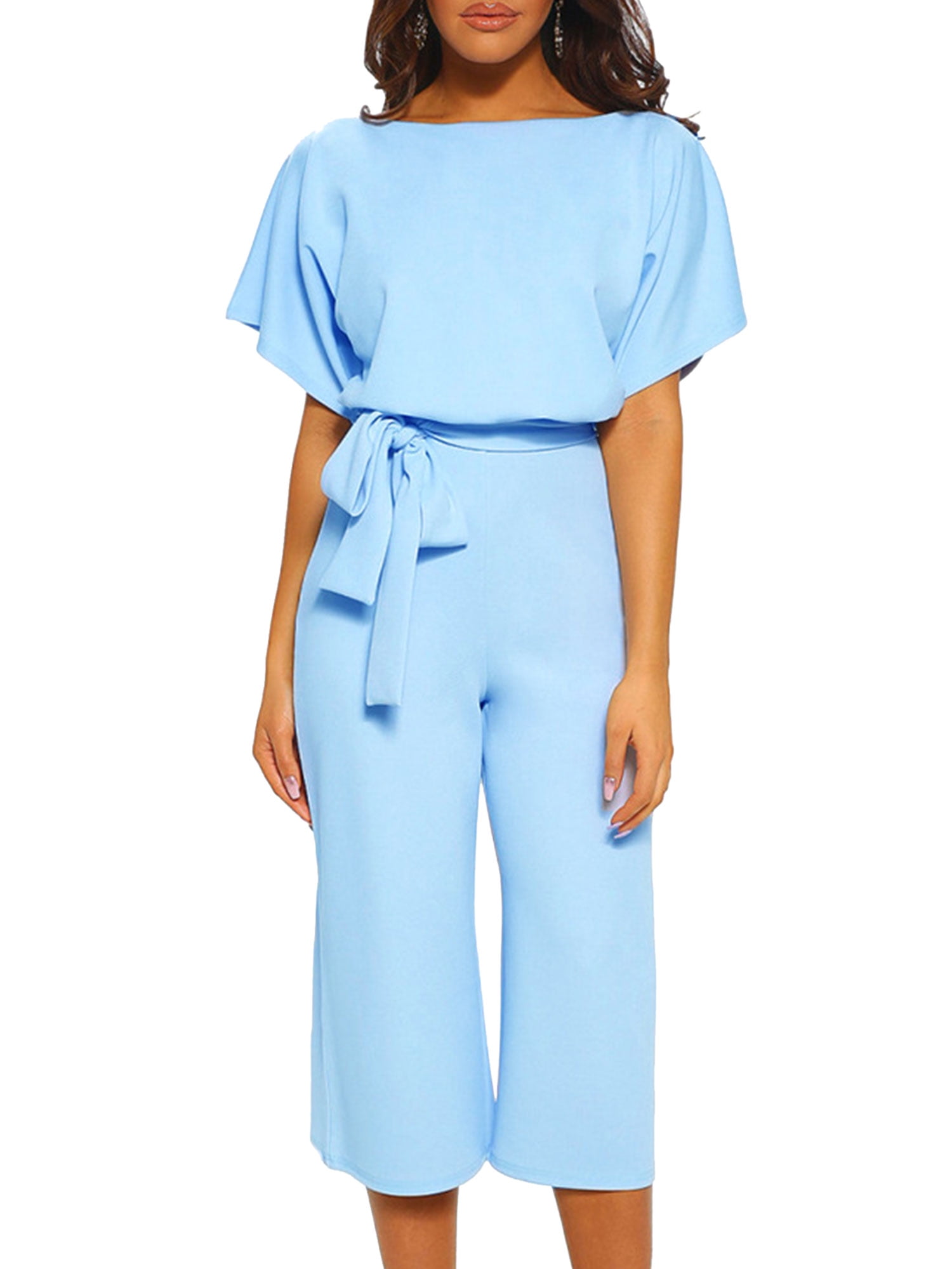 Buy S-XL Lace Up Jumpsuit Casual Loose 