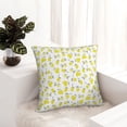 thumbnail image 6 of Fuzoiu Yellow Lemon Leaves Print Square Pillow Cover,Hidden Zipper Design,Luxury Square Pillow Case, Throw Pillow,Couch Cushion-20"x20", 6 of 7