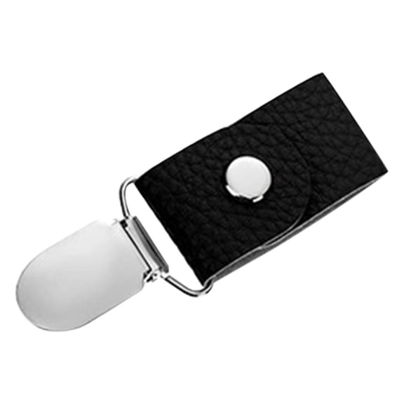 Sunxin Black Travel Leather Hat Clip Cliphat Clip Colorful Hat Holder for Traveling Bag Backpack Purse and More Hand Bag Accessory