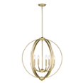 thumbnail image 3 of Golden Lighting 3167-6 OG Colson 6 Light Chandelier, Olympic Gold, 3 of 4