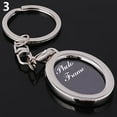 thumbnail image 2 of Naierhg 2Pcs Creative Mini Heart Square Round Oval Insert Photo Frame Rotary Keychain Keyring, 2 of 8