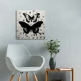 thumbnail image 4 of JEUXUS Bathroom Canvas Wall Art Butterfly Wall DecorLiving Room, Black and White Butterflies, Insect Theme Specimen Image Bedroom Ins Style Minimalist Art Wall Decor 16x16 inch, 4 of 4