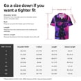 thumbnail image 5 of Xecao Neon Toy Cat Reflections Pattern Men's Short-Sleeve Cuban Collar Button-Down Shirt with Chest Pocket Lightweight Tropical Vacation Shirt-Small, 5 of 5