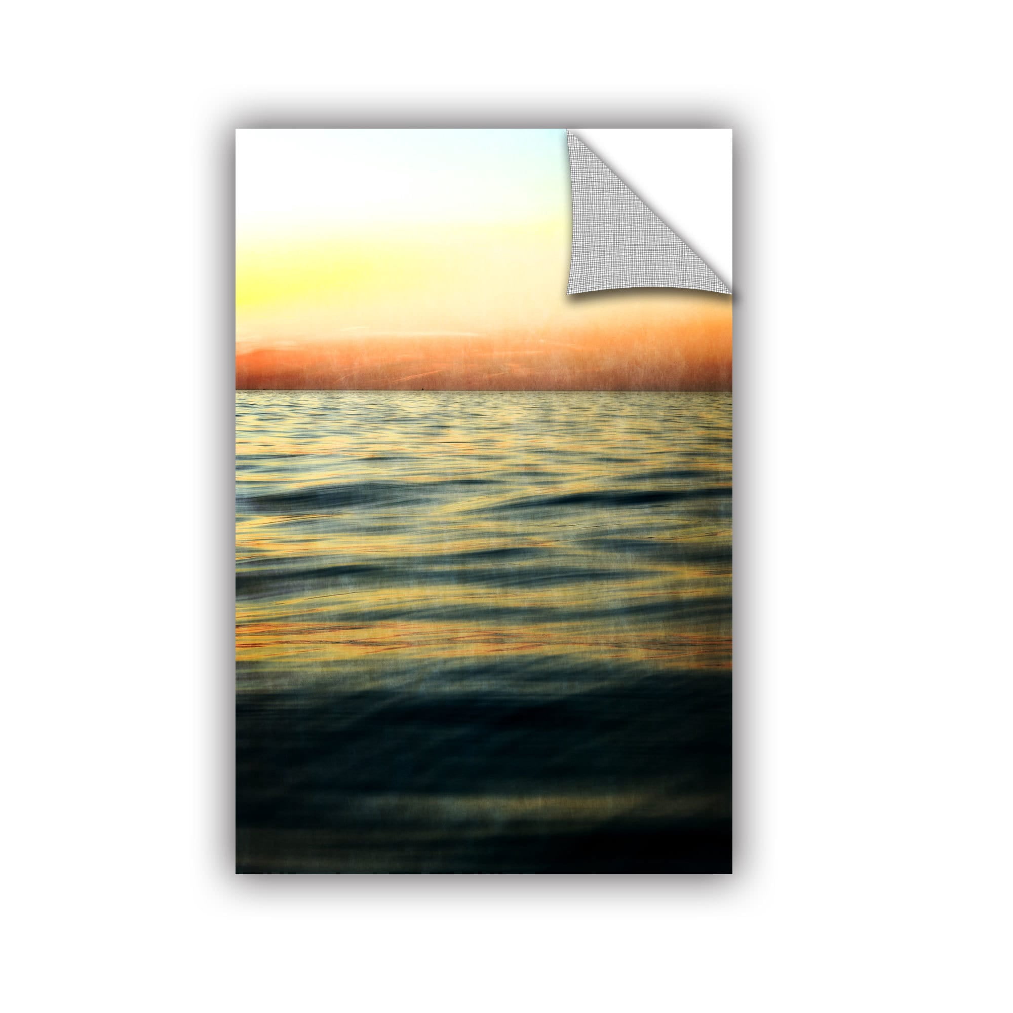 ArtWall Kevin Calkins "Sunset with Orange and Yellow "ArtAppealz Removable Wall Art