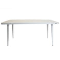 thumbnail image 1 of Mesa Fiji Blanca Aluminio Para Exterior Estilo Minimalista, 1 of 6