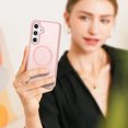 thumbnail image 6 of Galaxy S24 FE 5G Case,Magnetic Phone Case with MagSafe for Samsung Galaxy S24 FE 6.7",Takfox [Frosted] Shockproof Case Matte Hard Plastic & Silicone Rubber Full Body Bumper Protection Cover,Pink, 6 of 9