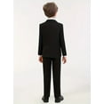 thumbnail image 5 of Lycody 4-Piece Boy's Formal Slim Suit Set Kids and Teen Suits for Wedding Prom Graduate - Includes Suit Jacket, Dress Pants, Vest, Neck Tie, 5 of 8