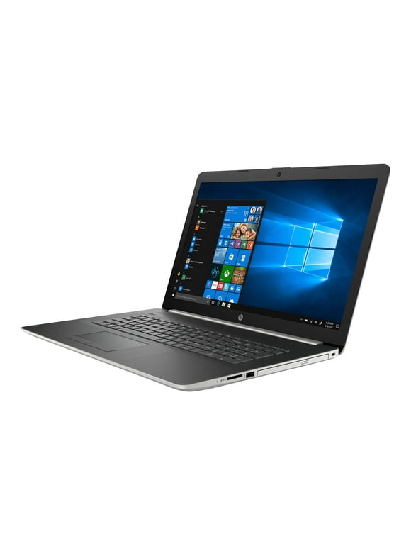 HP Laptop 17-by0007cy - Intel Core i3 8130U / 2.2 GHz - Win 10 Home 64-bit - UHD Graphics 620 - 8 GB RAM - 1 TB HDD - DVD-Writer - 17.3" touchscreen 1600 x 900 (HD+) - Wi-Fi 5 - ash silver keyboard frame, natural silver (cover and base), vertical brushed pattern - kbd: US - remarketed