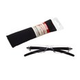 thumbnail image 1 of Fisherman Eyewear Slim Vision Rimless Reading Glasses, Shiny Black (+2.50), 1 of 3