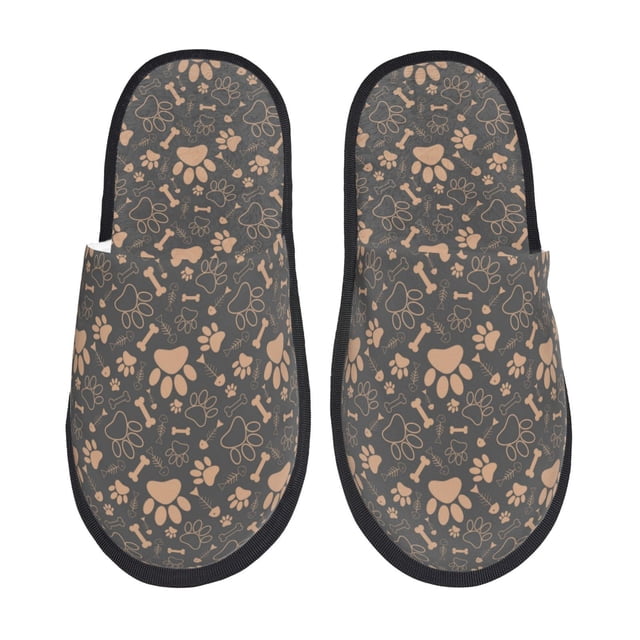 Fotbe Animal Paw Pantuflas Peludas para Mujer con Estampado, Zapatillas de Peluche, Zapatos de Invierno para Casa, Uso Interior y Exterior-Medium